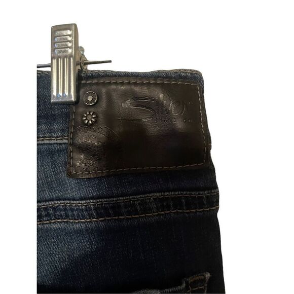 Silver Mens Blue Dark Indigo Wash Zac Relaxed Fit Straight Leg Jeans Size 31 - Picture 6 of 16